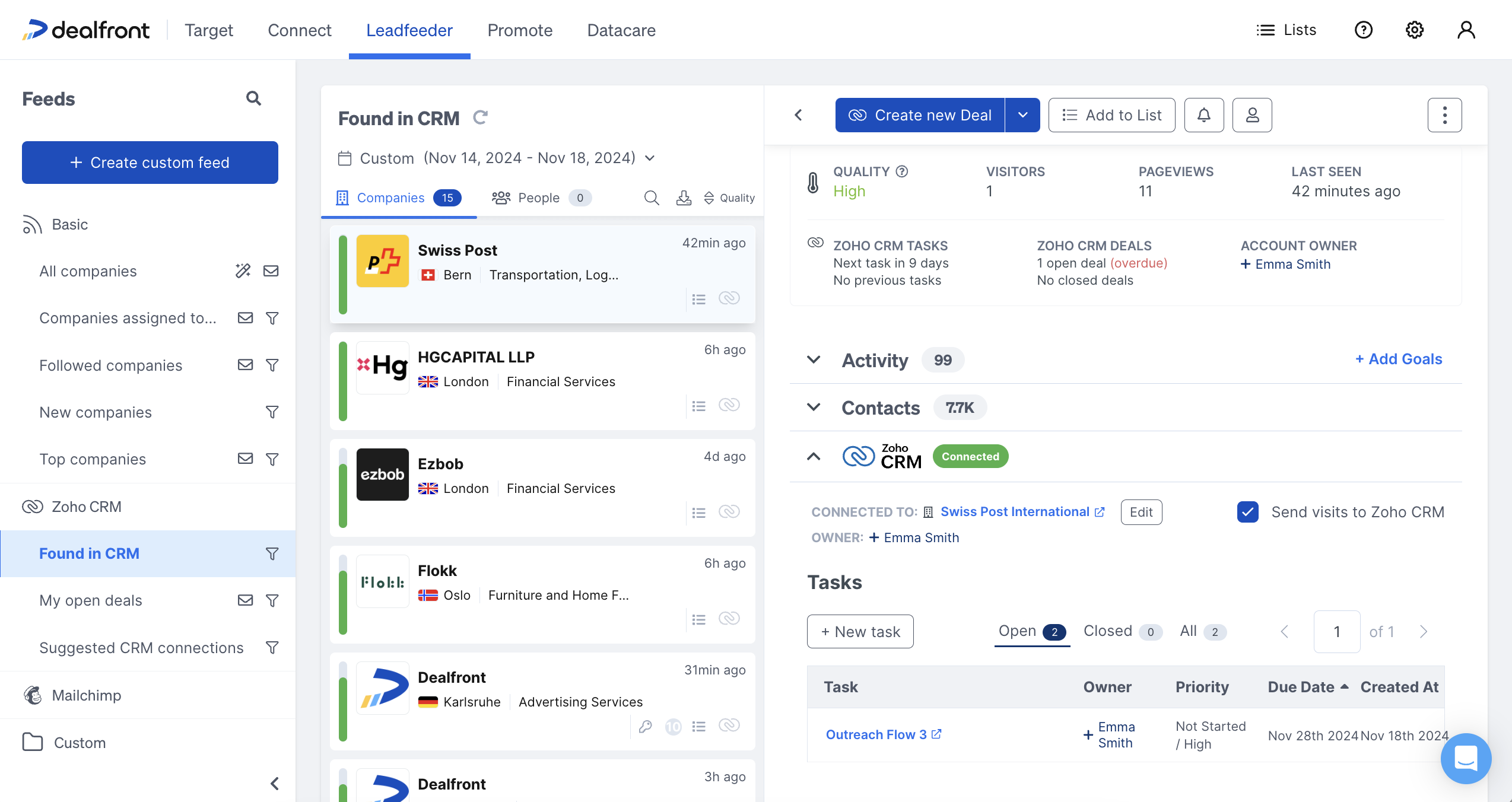 Get website visit details automatically to your CRM records